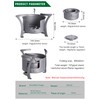 Boundless Voyage Camping Alcohol Stove Ultralight Titanium Wood Stove Outdoor