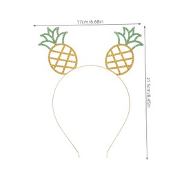 TEHAUX Summer Hawaiian Party Headband Headwear for Women Lightweight Alloy Design Festive Hair Accessory for Summer Gatherings and Celebrations