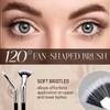 Fodeuxp 2025 New Folding Angle Scalloped Lash Brush, Mascara Fan