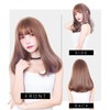 TefuRe C-8272-BrPp Medium Semi-Long Wig with Bangs