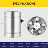 iPower 4 Inch 100 CFM Inline Duct Fan with Low