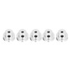 5 Pack Screw Fixed Round Pulley Durable VShaped Pulley with