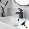 Pop Up Sink Plug 66 mm Black Matt Solid Brass,