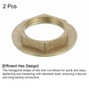 uxcell G3/4 Pipe Fitting Hex Flange Lock Nut Locknut Female