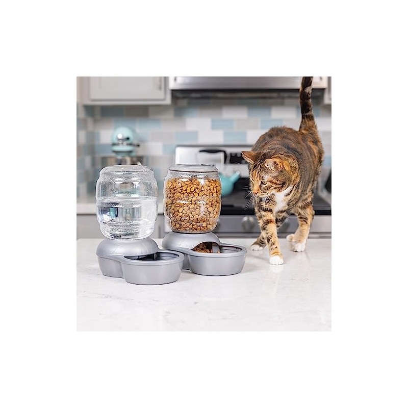 Petmate Replendish Gravity Waterer Cat and Dog Water Dispenser 0.5