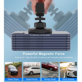 Magnetic Wireless Car Charger Mount Compatible with Magsafe iPhone 15/ iPhone 14/iPhone 13, Fast Charging Air Vent Magnet Accessories Car Phone Holder