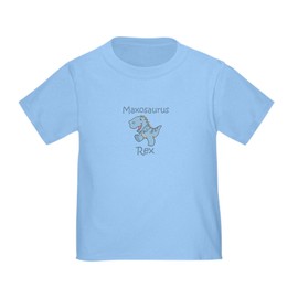 CafePress Maxosaurus Rex Toddler T Shirt Toddler Graphic Tee, 100% Cotton Baby Blue