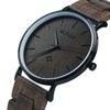 BEWELL Wooden Watches for Men Women Slim Analog Quartz Minimalist