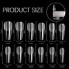 Pack of 500 False Nails Nail Tips, Acrylic False Artificial