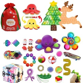 26Pcs Push Bubble Sensory Toys Squeezed Stress Reliever Relax Toys for Children Adult