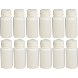 SP Bel-Art Precisionware Wide-Mouth 125ml (4 oz) High-Density Polyethylene Bottles; Polypropylene Cap, 38mm Closure (Pack of 12) (F10625-0005)