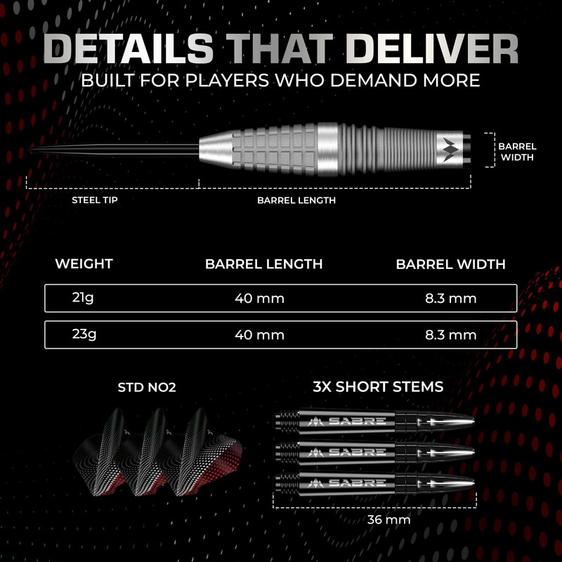 Mission | Michele Turetta Darts | Steel Tip | 95%