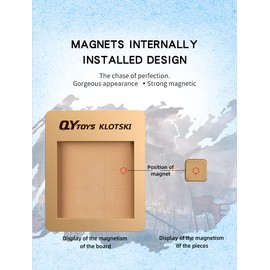 Cuberspeed magnetized Klotski Puzzle Slide Number Puzzle Puzzle Brain Teasers Toy Tangram Jigsaw Intelligence 15 Klotski Puzzle