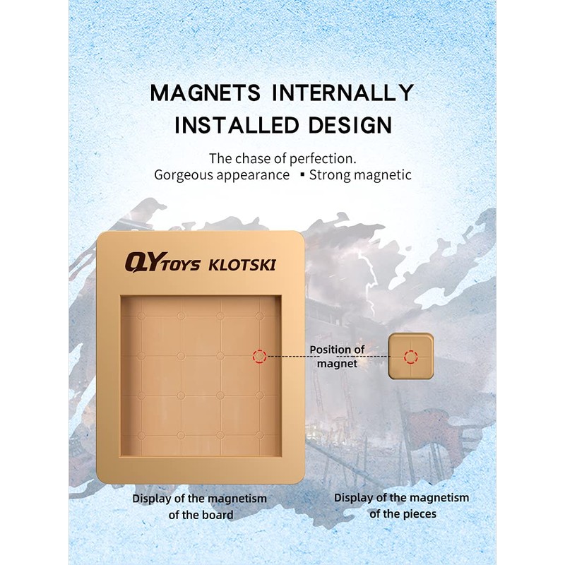 Cuberspeed magnetized Klotski Puzzle Slide Number Puzzle Puzzle Brain Teasers