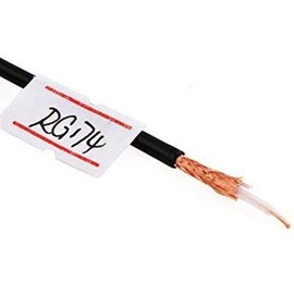 ZJSDRFM RF Coax Coaxial Cable RG174,Black with 50ohm and Low Loss Cable for DIY and Radio Cable (20meter)