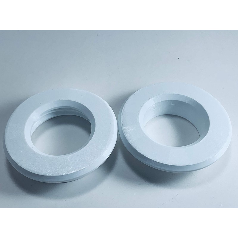 2" ID White Ceiling Tile Grommet - Fits 1/2" -