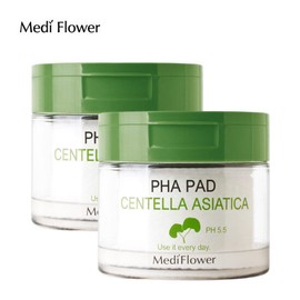 Mediflower 센텔라아시아티카 병풀 PHA 패드 60매x2개 Centella Asiatica Cica PHA Pads 60 Sheets x 2 Packs