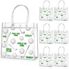 Aliceset 20 Pcs Golf Party Clear Goodie Bag with Handles