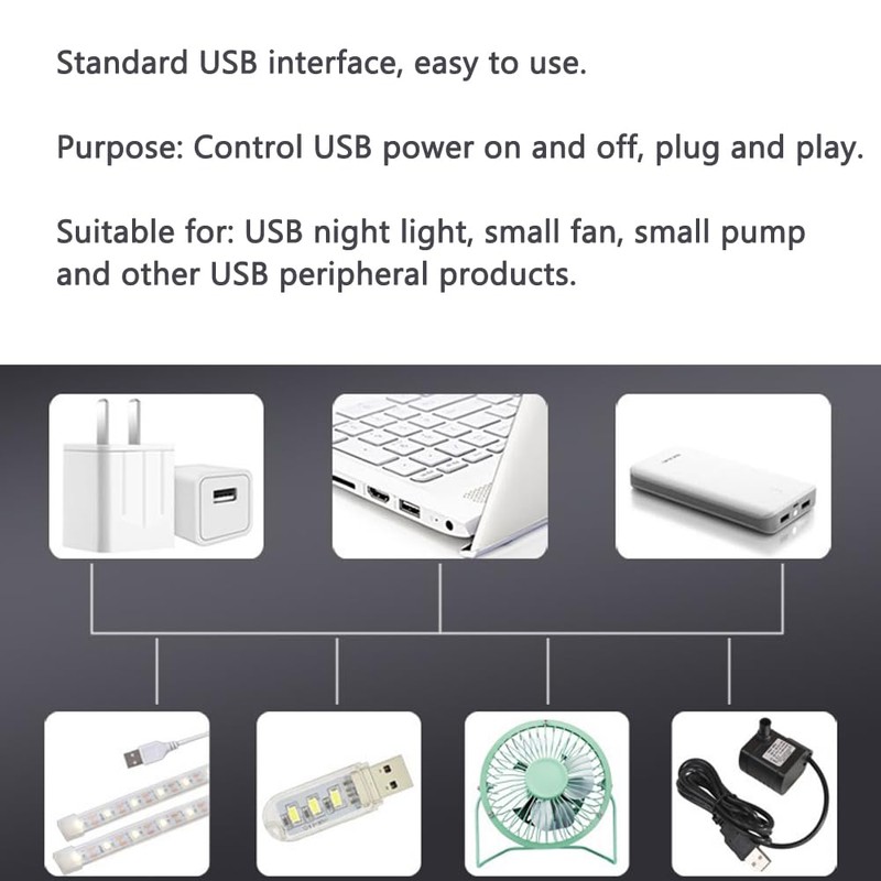 fushionsea DC 5V USB Remote Control Switch（433mhz 1 Remote 1