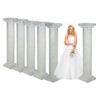 Marble Look Fluted Pillar Cardboard Cutout Stand-Ups Bulk 6 Pc