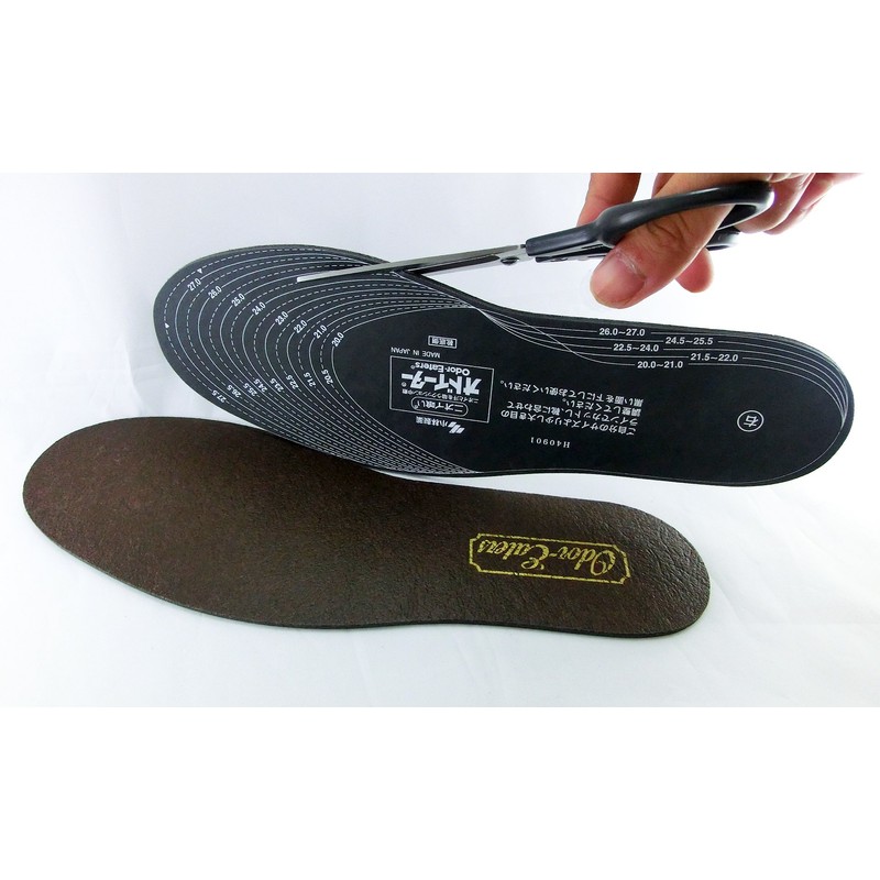 Oditer Foot Odor Prevention Leather-like Insole, One Size Fits Most
