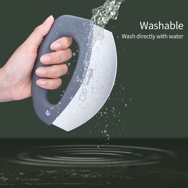 Suanyok Premium Pizza Cutter Food Chopper-Super Sharp Blade Stainless Steel