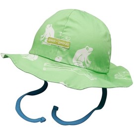 loud + proud Unisex Children's Waterproof Organic Cotton GOTS Certified Rain Hat, opal