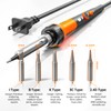 Soldering Iron Premium Kit, 60W Soldering Gun with Ceramic Heater,