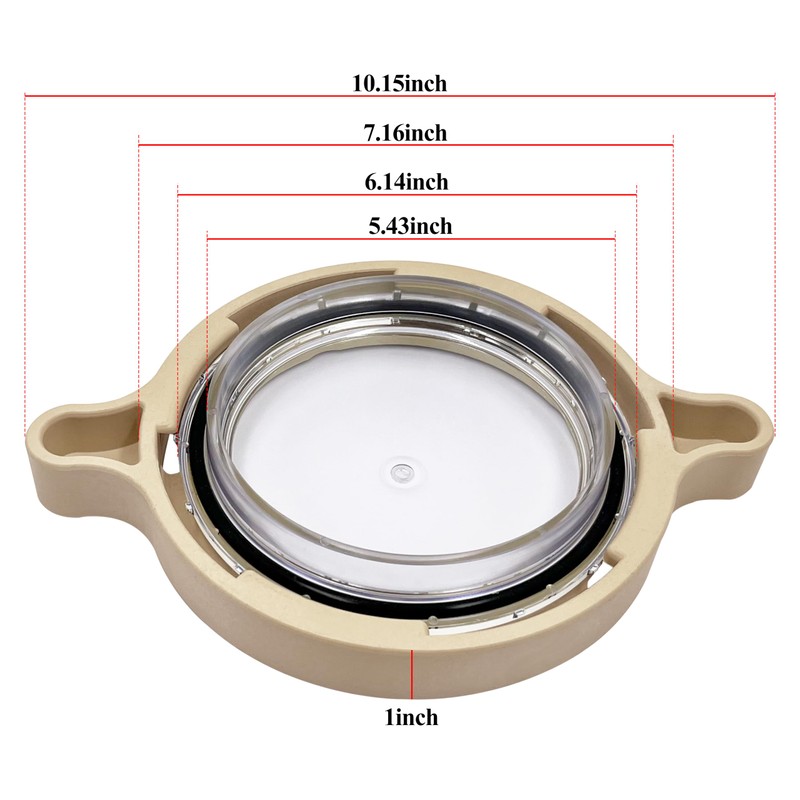 350090 Clamp and 350091 Lid Replacement for Superflo Inground Pool