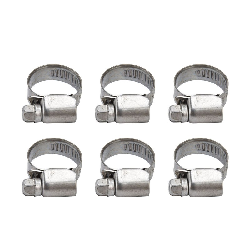 30Pcs Hose Clamps German Style Adjustable 304 Stainless Steel Fuel