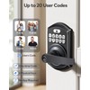 TEEHO Keypad Door Lock with Handle: Keyless Entry Door Lock