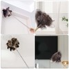 Feather Duster Extendable Handle，53In Telescopic Duster with 1 Ostrich Feather