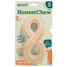 WOOF HonestChew Dog Toy Infinity - Durable, Long Lasting Dog Chews - Made with Natural, Plant-Based Ingredients - Splinter-Resistant - Safer Than Dog Bones - Small