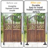 4 Pcs Post Skirt, Post Base Cover, 100x100 mm Plastic
