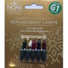 Leisuregrow 6V Multi Coloured Replacement Christmas Tree Bulbs Lamps G1