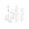 Tesa Assa Abloy 13048 CHL Lock Galvanised for Wooden Doors
