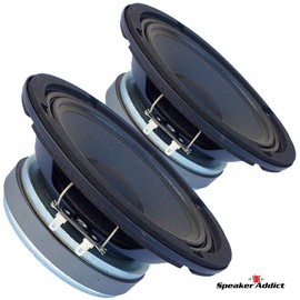 Pair Faital PRO 6FE200 6.5" Midrange Woofer Voice Speaker 8 ohm 260W 95dB 1.5VC