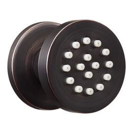 Solid Brass Body Spray Shower Jet - Round Massage Side Sprayer Spa System Shower Set Adjustable Wall Mounted, Oil Rubbed Bronze Finish