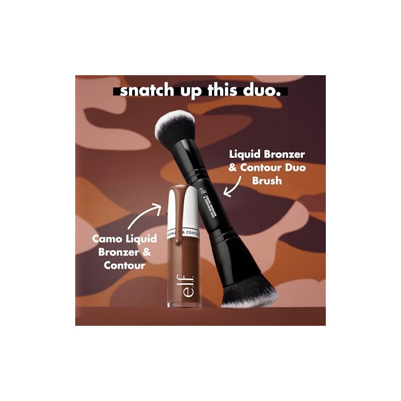 Camo Liquid Bronzer & Contour Duo Brush