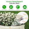 Aoodor 17" Tall 42" Metal Raised Garden Bed, Outdoor Planter