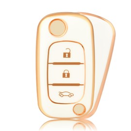 OFFCURVE Key Case Car Key Cover Key Case Protective Cover for Renault Clio Modus Twingo Kangoo Espace Laguna Grandtour Trafic Master Wind Megane Scenic Safrane Vivaro