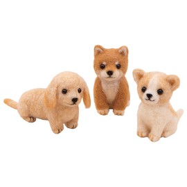 Hamanaka H441-635 Wool Felt Kit, Made with Needle Felt, Baby Animal, Dog