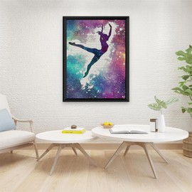 KAYEIUU Gymnastics Starry Sky Diamond Art Painting Art Kits for Adults Diamond Art Painting Diamond Art Kits 5D Diamond Art Painting Art Kits for Home Wall Decor 12x16inch
