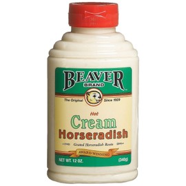 BEAVER Brand Cream Style Horseradish 12 OZ Squeezable Bottle
