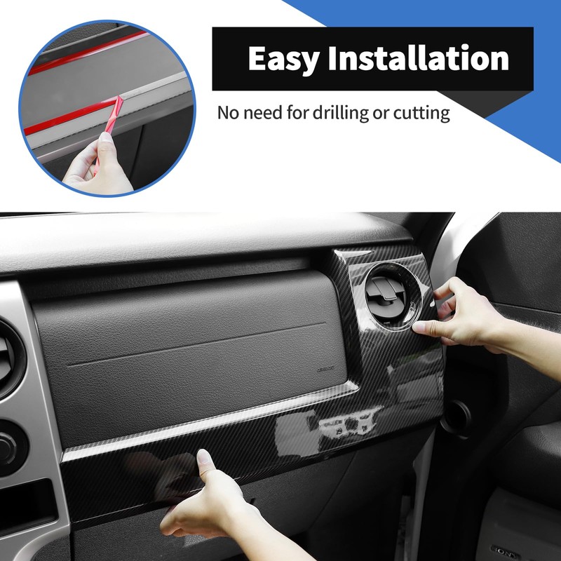 Voodonala for Ford F150 Raptor 2009-2014 Center Console Dash Panel