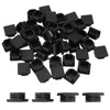 PATIKIL 1-3/16 Inch Plastic Tubing End Caps, 50 Pcs Square