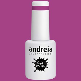 Andreia Professional Semi-Permanenter Nagelgel-Lack für UV/LED-Lampe - Intensiver Glanz und 4 Wochen haltbare French Manicure Nagelgel-Lackierung - Farbe 249 Lila - Grautöne - 10.5 ml
