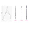 Cuticle Nippers and Cuticle Pusher Manicure Tools Set Nail Cutical