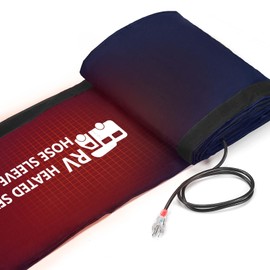 20FT Electrical Heated RV Sewer Hose Sleeve Avoid Freezing at -45°F， Heated Sleeve for Sewer Hose for Rv/Camper/Rv Accessories in Winter（JUST COVER）