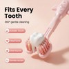 Mluyeri 3-Sided Toothbrush Set, 7.4 Inch, 360 Degree Cleaning, 3